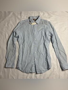 Glanshirt Slowear Men’s Cotton Button Up Shirt. Light Blue 38/15